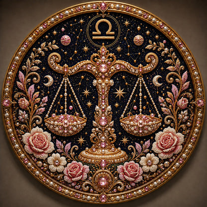 🔥HOT SALE 49% OFF – ✨ Premium 3D Pearl 12 Zodiac Signs Art Kit | Luxury Flocked Canvas with Scratch-Resistant Non-Fading Pearl Beads DIY Handmade Astrology Decor ♈🌙💎