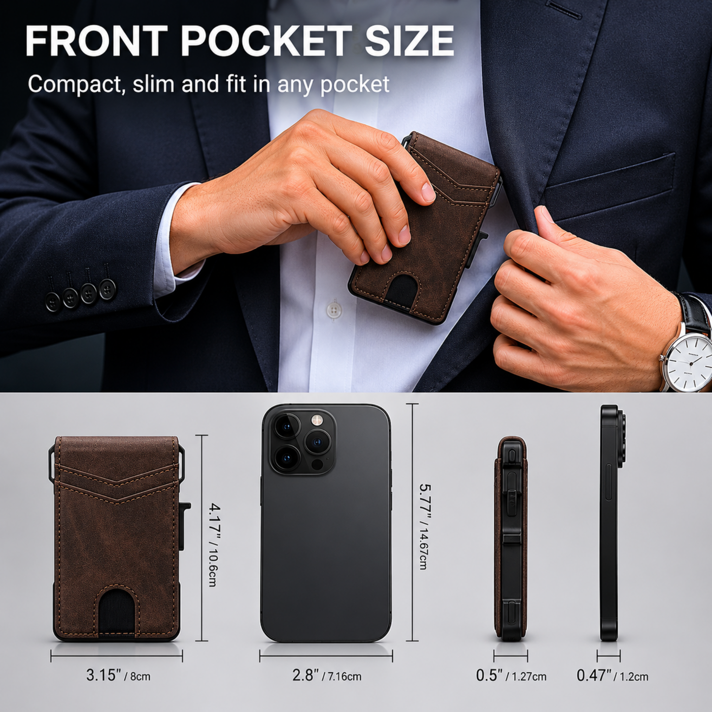 Cotitoc™ Minimalist Wallet - Maximum Capacity. Minimal Footprint.