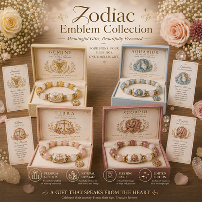🔥Limited Edition💫 12 Zodiac Bracelet – Natural Chalcedony, Your Sign, Your Energy