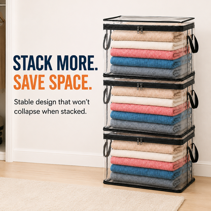 🎉250th Anniversary Blowout 70% OFF📦Large Heavy-Duty Thick Plastic Clear Storage Bag for Clothes, Moving & Storage