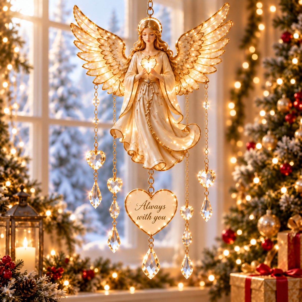 🎄 Always With You Lighted Guardian Angel