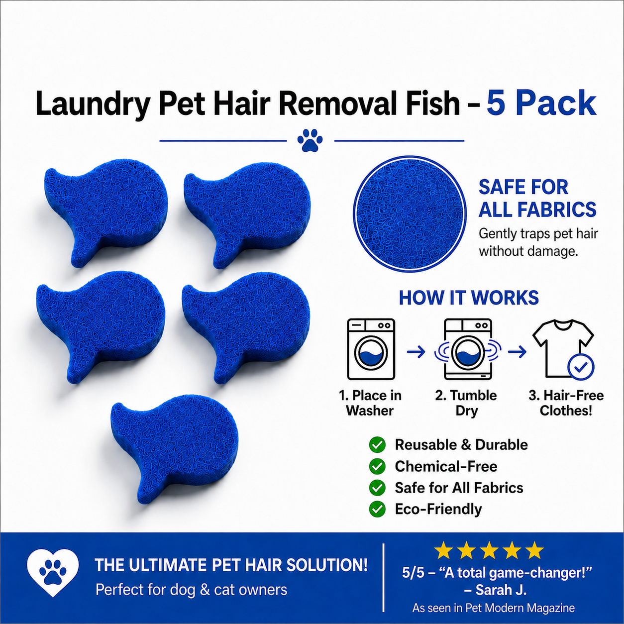 Pet Hair Removal Fish