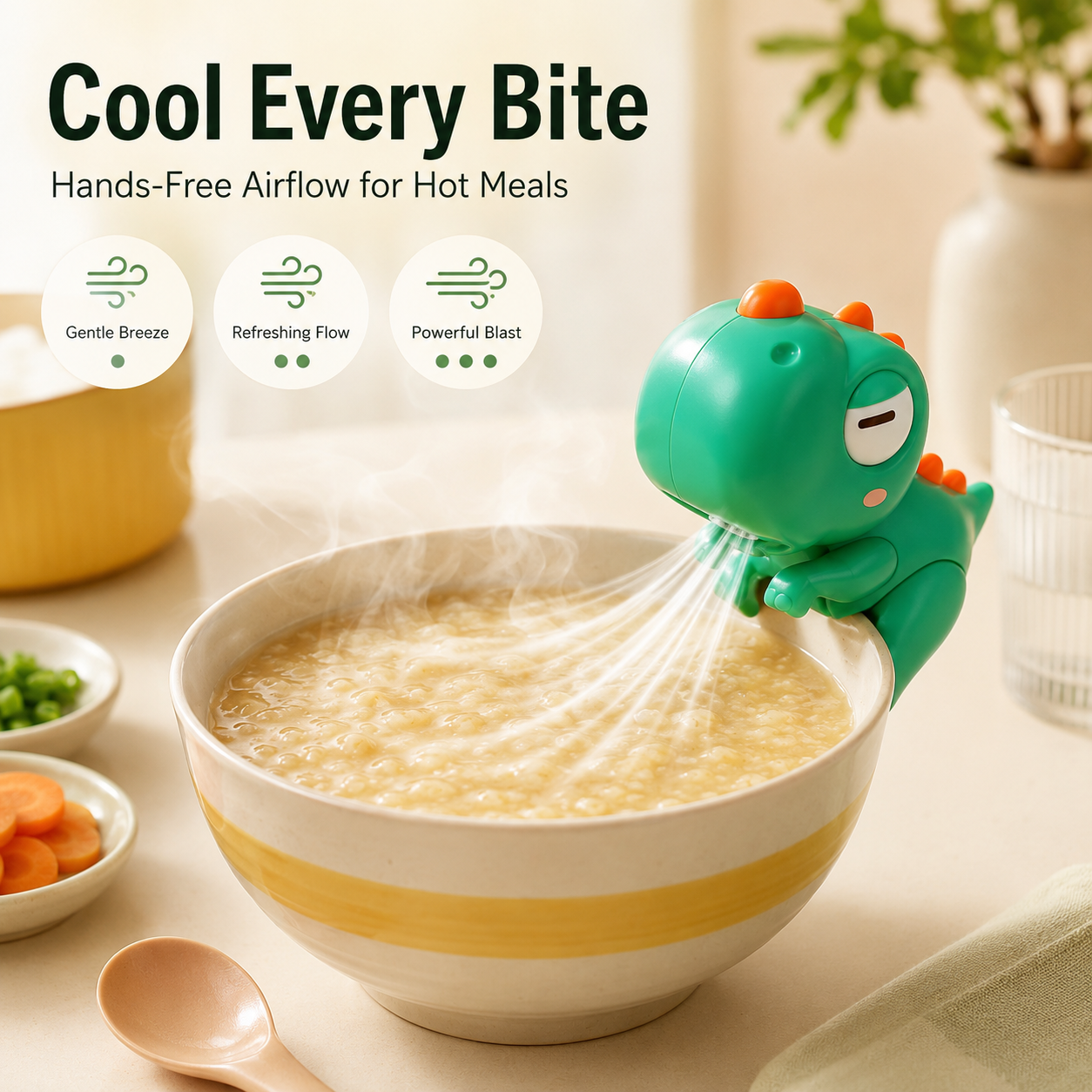 🔥55% OFF Hot Sale 🥣 Clip On Food Cooling Fan 🌬️