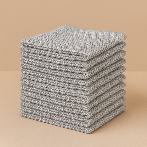 Double-Layer Silver Wire Scrub Dishcloth – Tough on Grease, No Sponge Smell