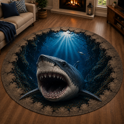 🌊 50% OFF Ocean Portal Illusion Rug™ - A Realistic 3D Ocean World Beneath Your Feet