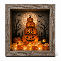 Four-tiered pumpkin tower