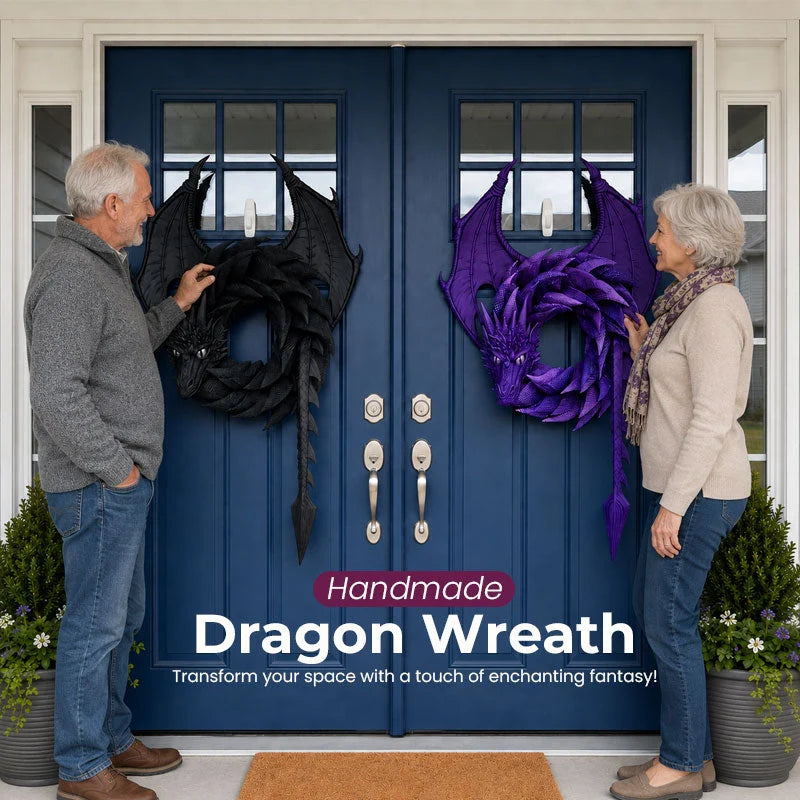 Last day 50% OFF-🐉Handmade Dragon Wreath