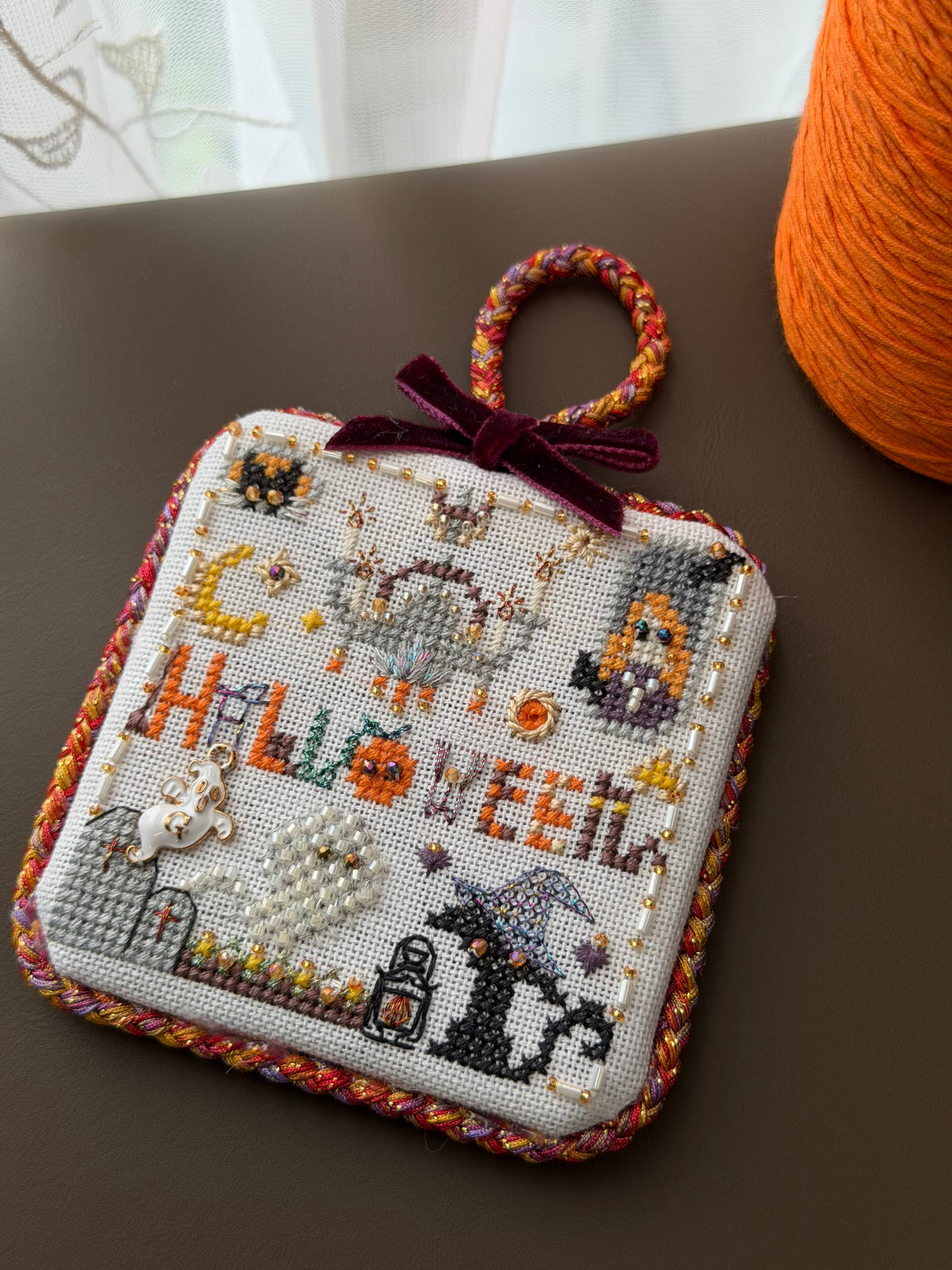 🎃Halloween Cross Stitch Kit – Beginner Friendly