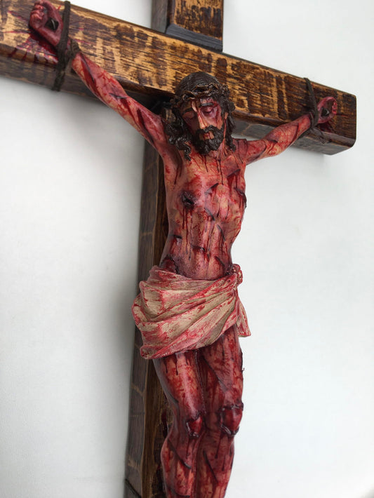 Crucifix de Jésus fait main — Souvenez-vous de Son sacrifice