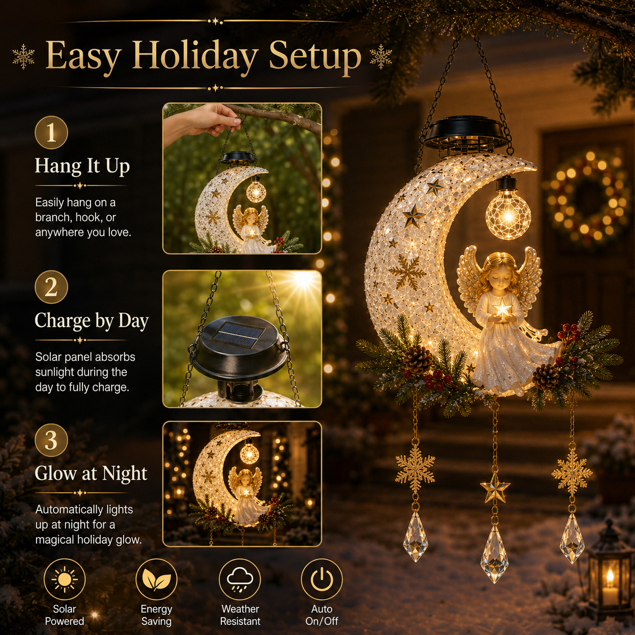 🎁 Today Only: Get 49% Off👼 Christmas Angel Moon Light