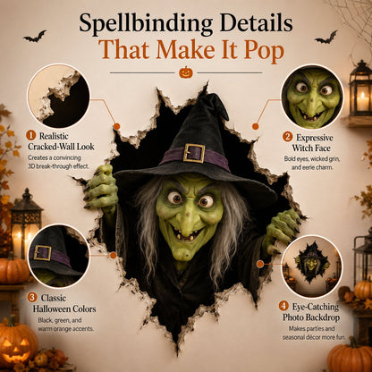 🔥 Last Day 50% OFF - 🎃Halloween Break-In 3D Wall Decals