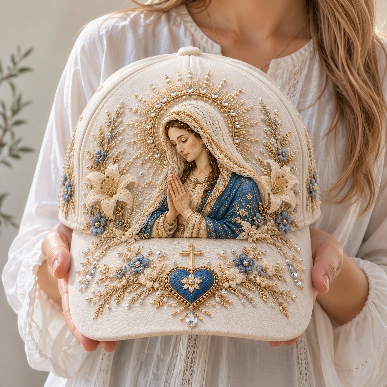 🔥 Last Day 49% OFF - ❤️ Sacred Faith Embroidered Baseball Cap | 3D Raised Christian Design, Unisex Comfortable Adjustable Hat for Church, Outdoor Walks & Daily Wear ✝️✨