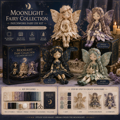 🧚Fairy Patchwork DIY Kit – Create 4 Handmade Fairy Keepsakes