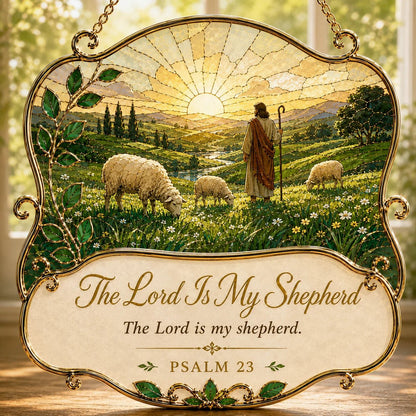 ⏳ Last Day 49% OFF – ✝️ Faith & Scripture Window Hanging Decor | 6 Stained-Glass Bible Verse Designs ✨
