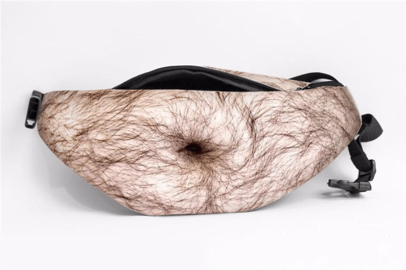 🔥 3D Prank Dad Bod Waist Bag