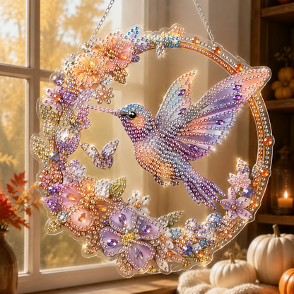 🎃🐈Halloween Black Cat Moon Diamond Art Hanging Ornament Kit