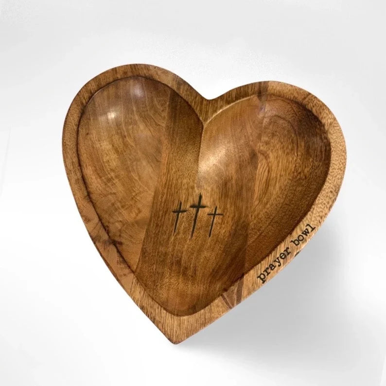 Gebetsschale „Neues Herz“ – Moderner Kreuz-Religionsgeschenk