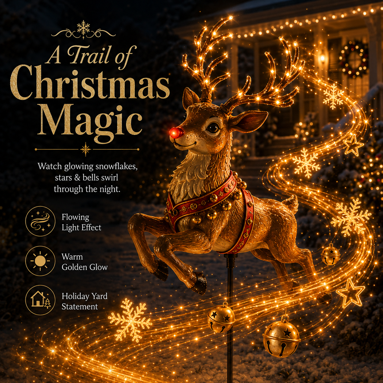 🎅Christmas Early Discount 49% Off🎄✨Christmas Magic Garden Collection - Transform Your Yard Into A Winter Wonderland With Enchanted Flowing Lights