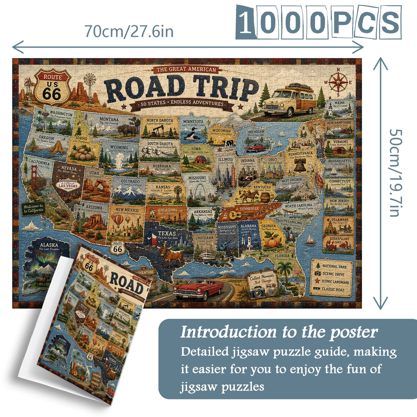 Patriotic America Jigsaw Puzzle 1000 Pieces