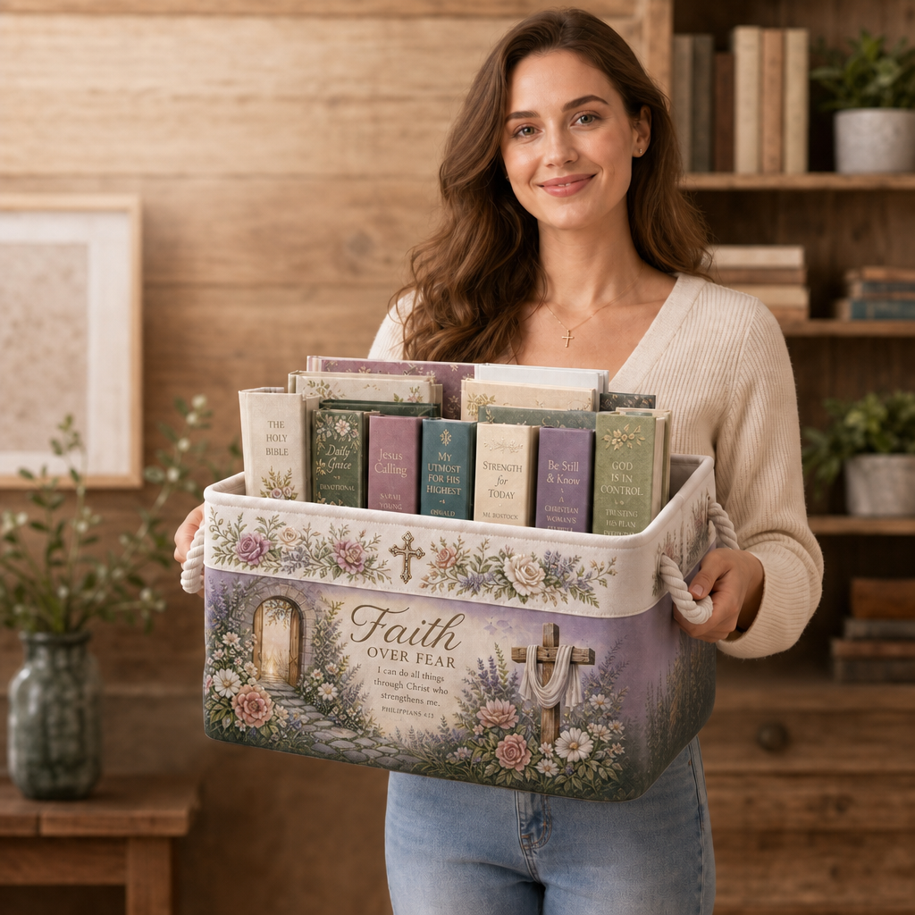 ✝️Christian Faith Inspirational Storage Basket