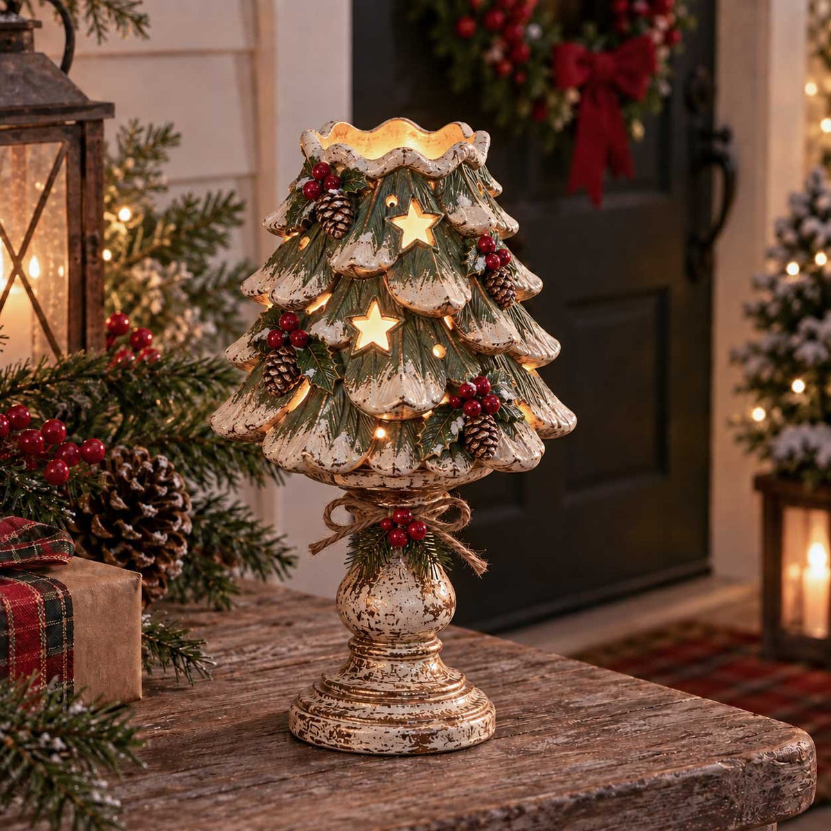 🎅🎄 Christmas Heirloom Glow Candle Holder Collection