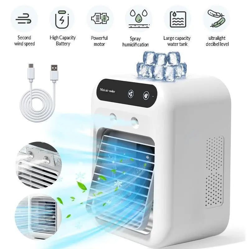 🎁Last Day 49% OFF❄️Mini Portable Air Conditioner with Cooling and Humidification Function