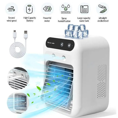 🎁Last Day 49% OFF❄️Mini Portable Air Conditioner with Cooling and Humidification Function