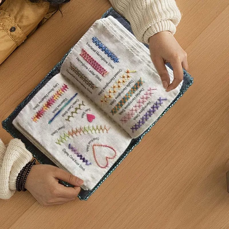 ❤️Beginner-Friendly🪡Stitch Book 📖with 143 different stitches