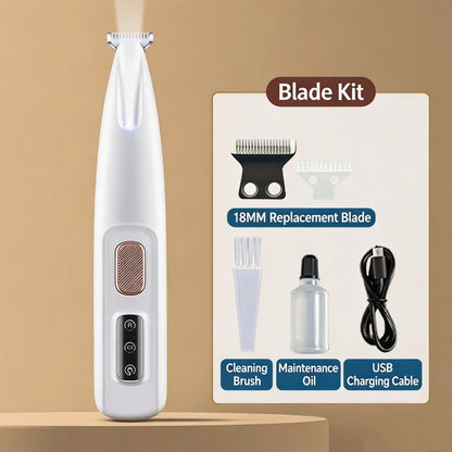 🐾 Rechargeable Pet Shaver – Waterproof & LED Light for Easy Home Grooming