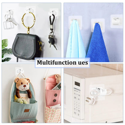 A set of 6 PCS Curtain Rod Brackets with Clips  for Livingroom Bathroom Kitchen Bedroom Toilet Apartment