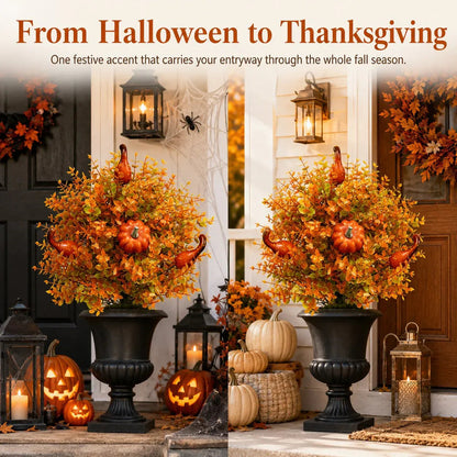 💥 LAST DAY 49% OFF🔥 Artificial Fall Pumpkin Tree Stakes