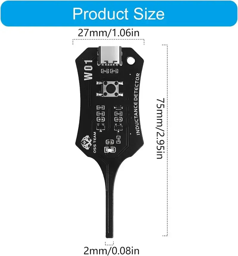 Type-C Inductance Tester Motherboard Coil Tester, Electronic Circuit Board Inductor Detector
