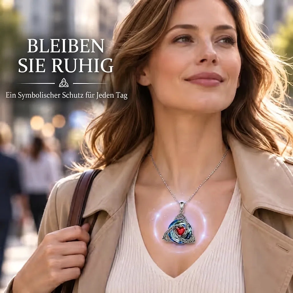 Geburtsstein-Keltische Trinity-Knoten-Halskette ✨
