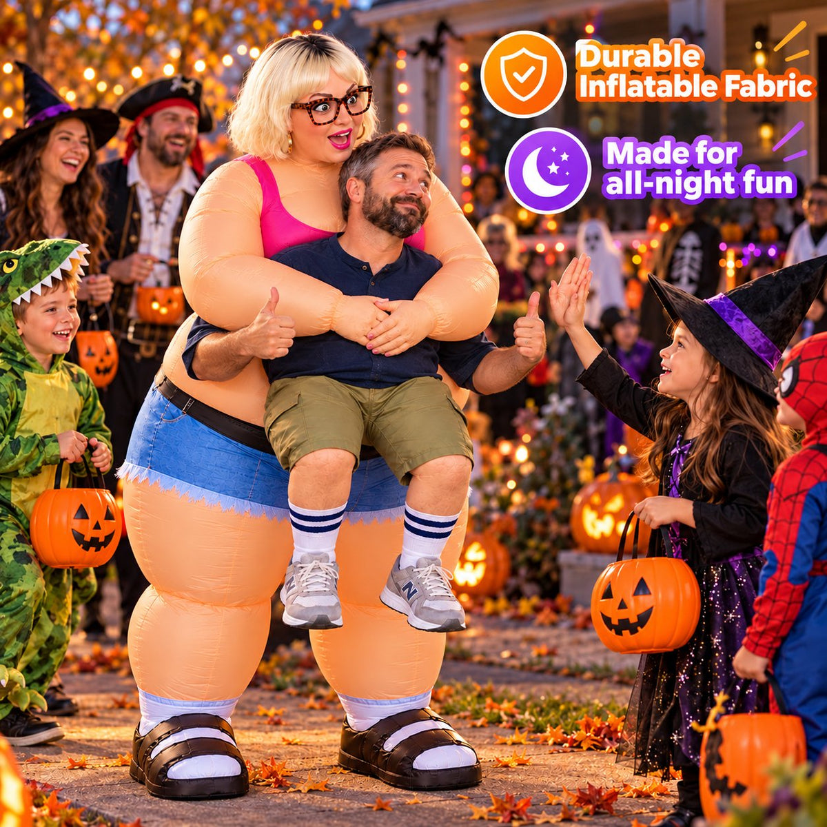 ✨Trompe-l'oeil Carry-Me Inflatable Outfit  Ideal for Halloween Parties & Festival Stage Shows