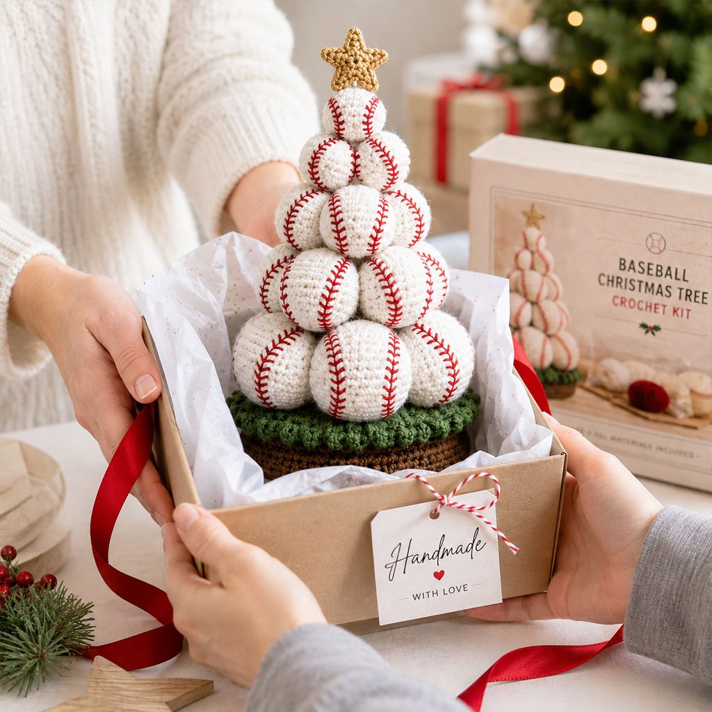 Sports Ball Christmas Tree Crochet Kit