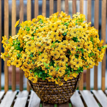 🌸 UV-beständige Kunstblumen – farbecht & farbenfroh für Garten, Terrasse, Heimdekoration