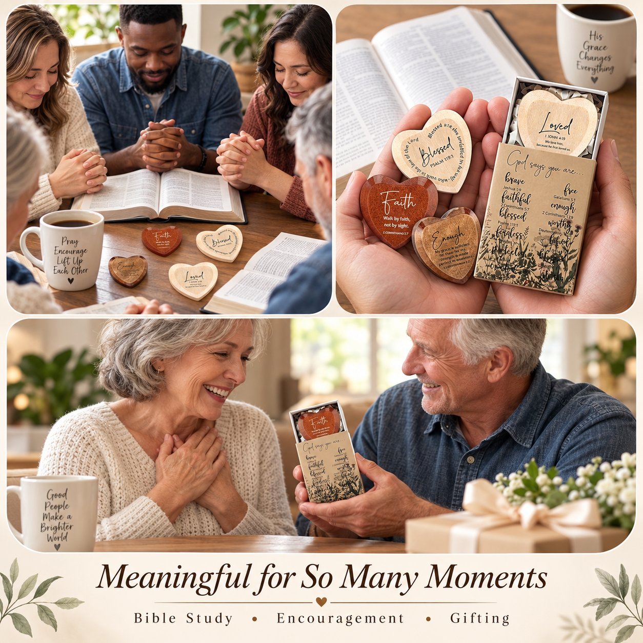 🔥LAST DAY 50% OFF - ✝️❤️Christian Pocket Heart Gift Set (Set of 12)