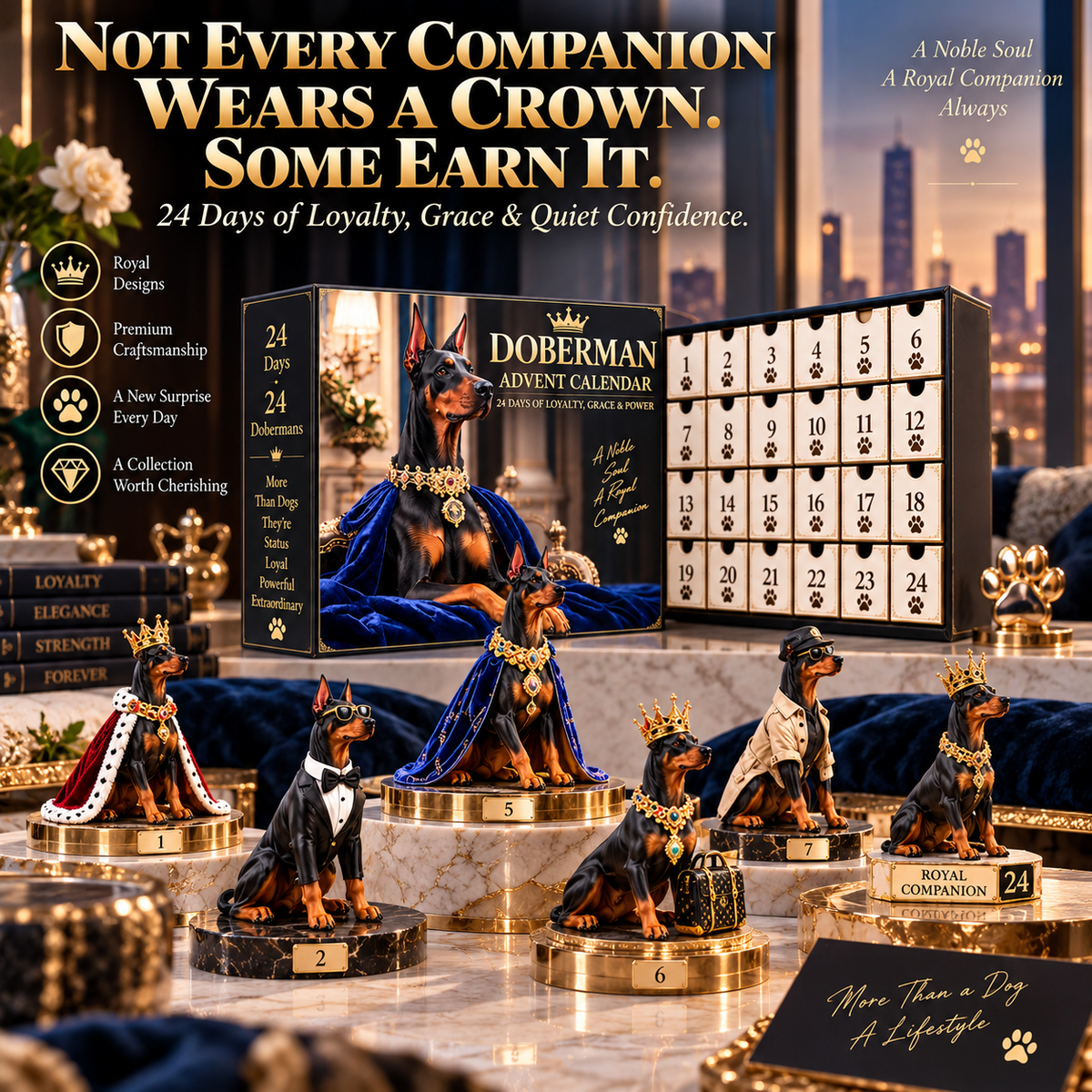 🐕‍🦺One Noble Soul, 24 Different Stories – Doberman Countdown Collection