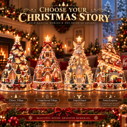 💯 60,000+ Sold - 🎄MerryRealm™ Christmas Village Lightscape Tree