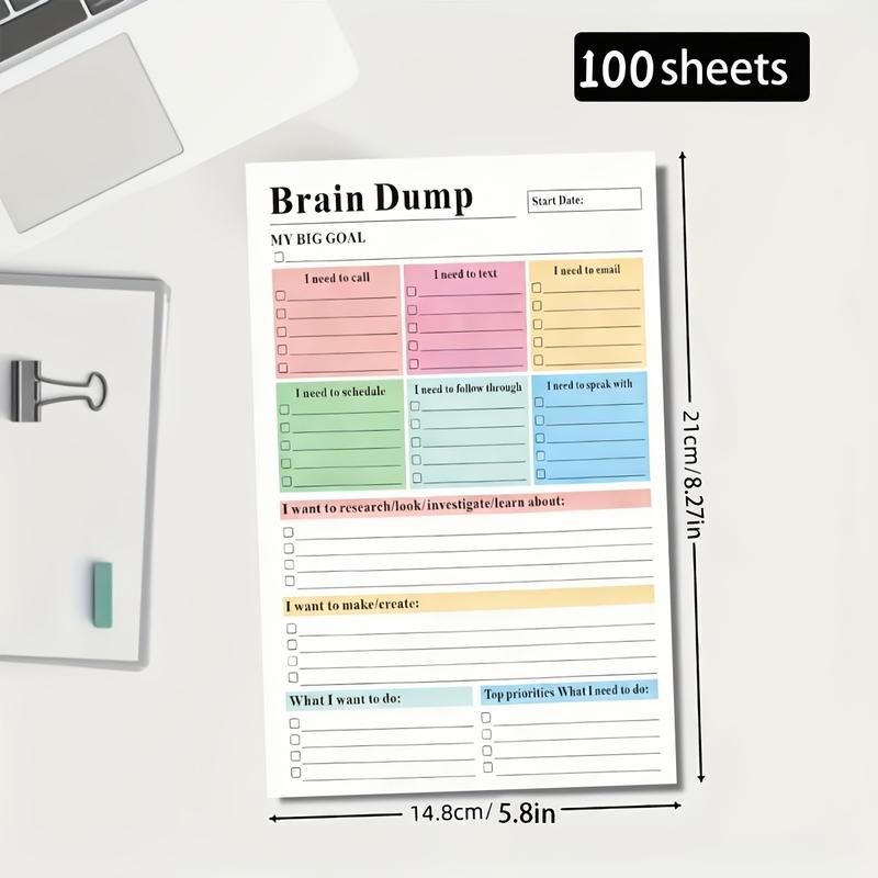DetoxViva Brain Dump Notepad