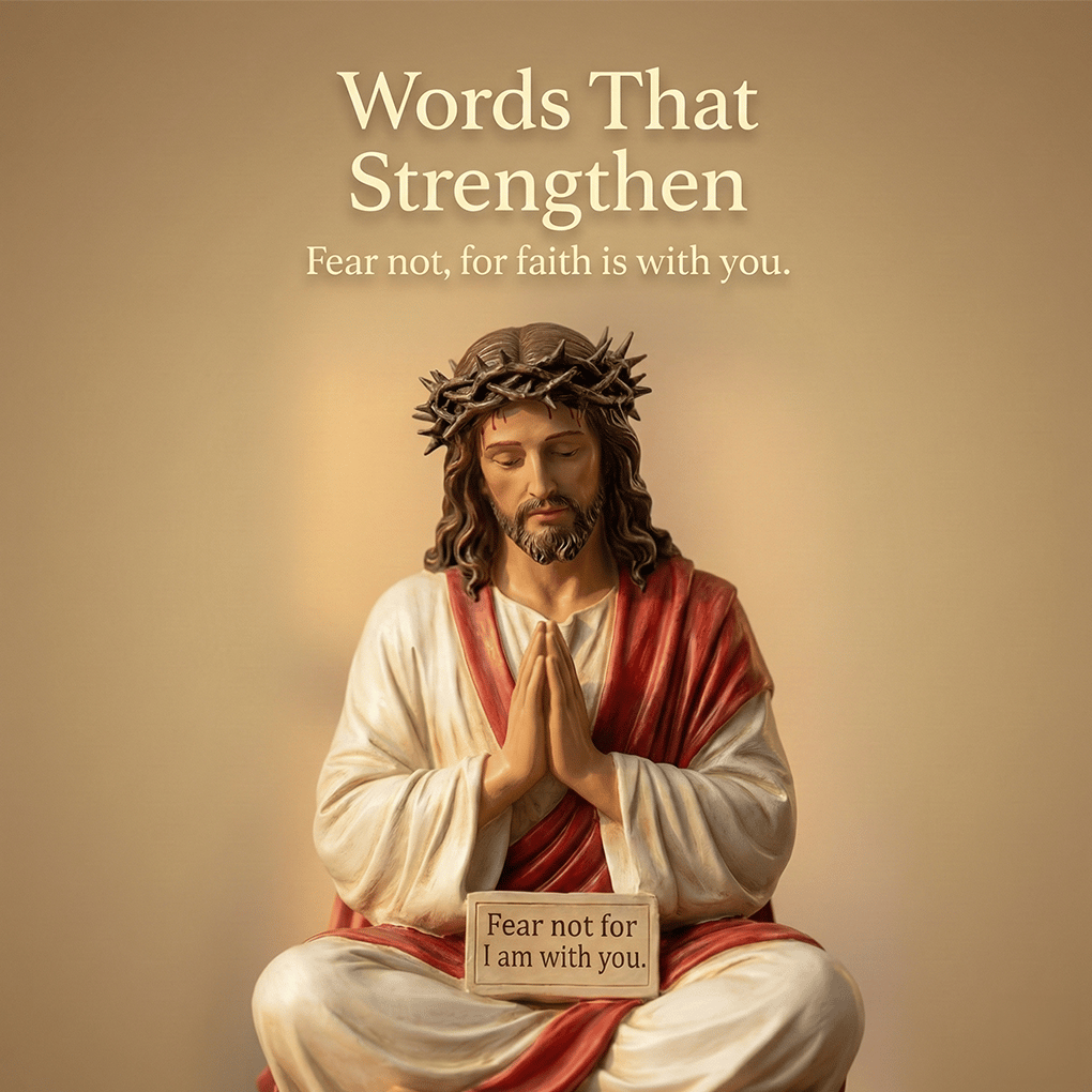 ✝️Peaceful Desk Companions ✨ Handcrafted Jesus & Virgin Mary Figurines
