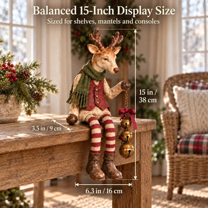 🤎Vintage Old Reindeer Shelf Sitter
