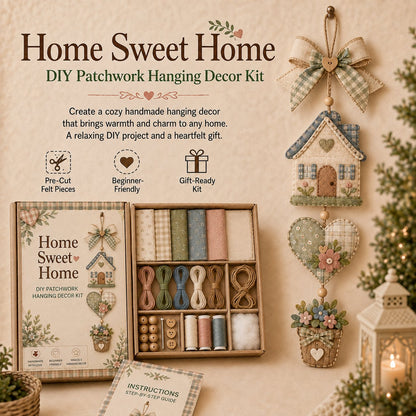 🔥Last Day BUY 3 GET 1 FREE✨ DIY Patchwork Hanging Decor Kit | A Heartfelt Handmade Decoration Full of Love & Memories