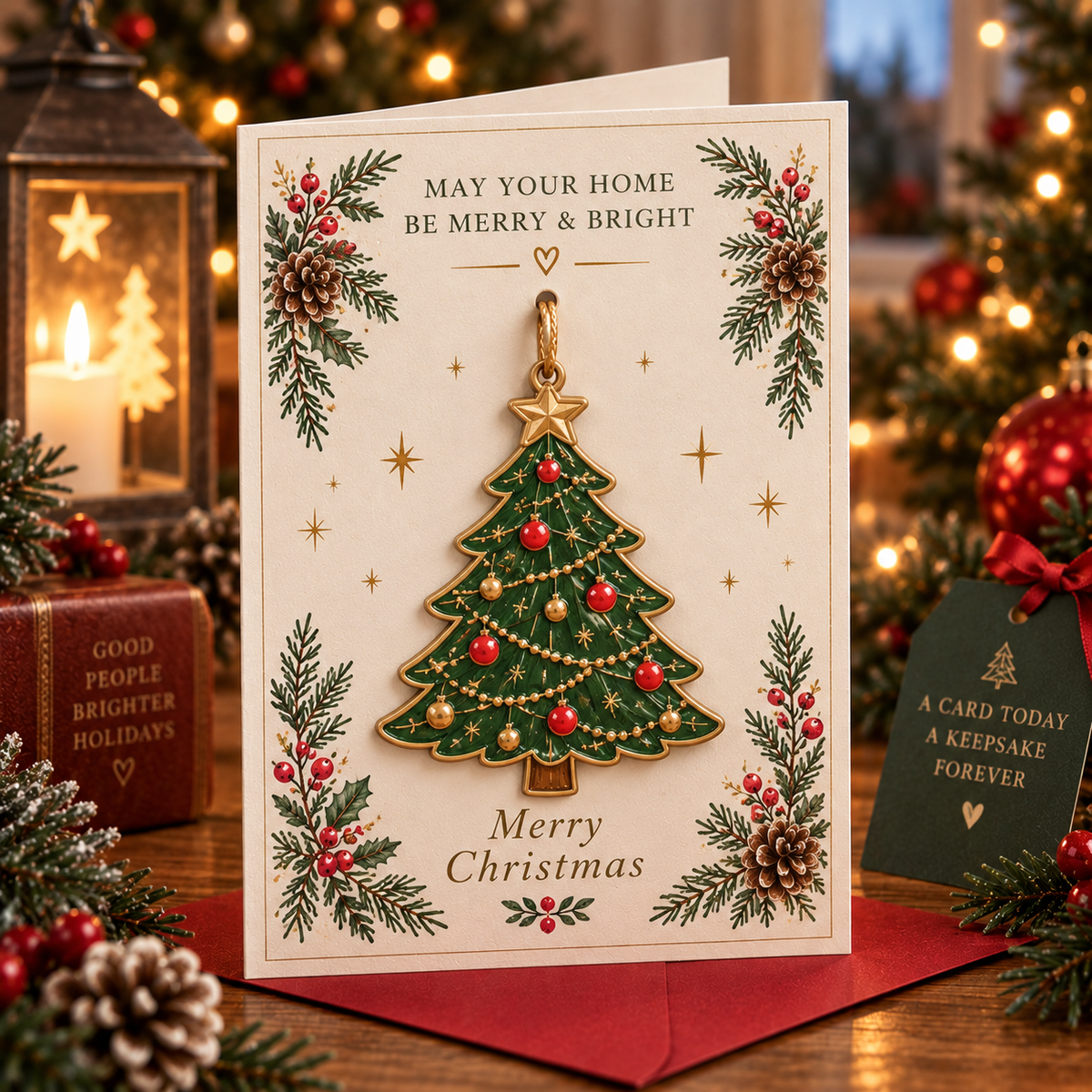 ⏳ Last Day 50% OFF – 🎄 Keepsake Ornament Christmas Cards