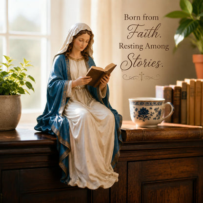 📚🕊️ Bring Divine Peace to Your Library. Virgin Mary Reading Figure — 49% OFF Today