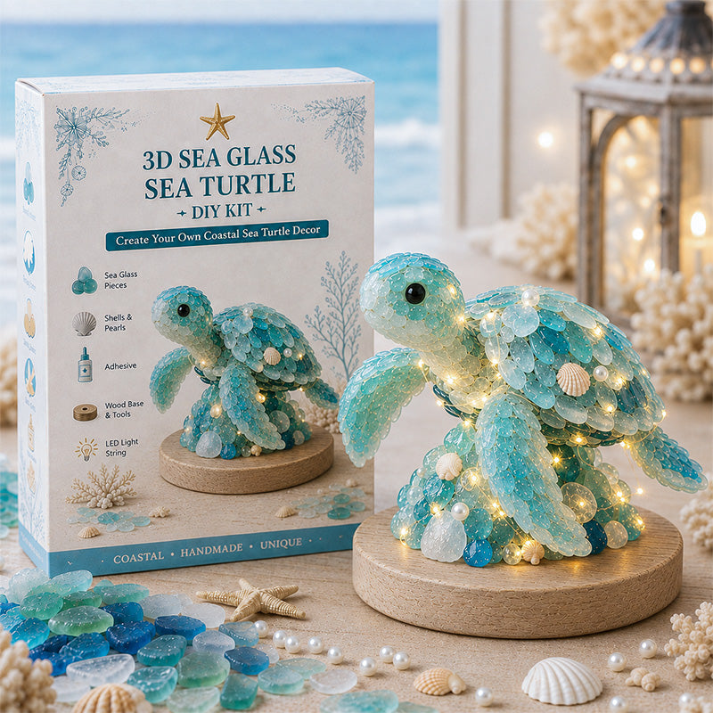 3D Sea Glass Sea Turtle DIY Kit