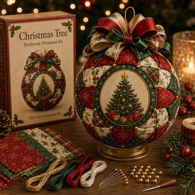 🎄 Christmas Classics Patchwork Ornament DIY Kit