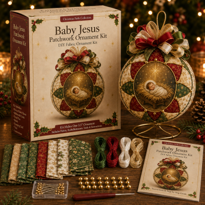 ONLY TODAY🎁 Buy 2, Get 1 FREE⛪ Christmas Nativity Patchwork Ornament DIY Kit