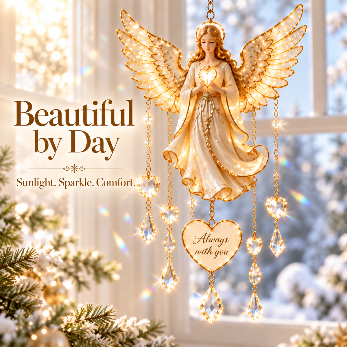 🎄 Always With You Lighted Guardian Angel