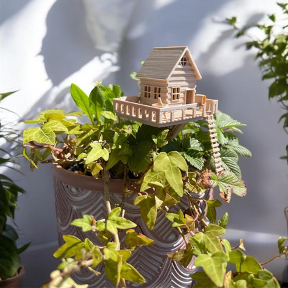 Mini Treehouse Planter Decoration